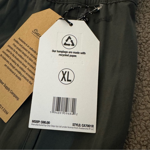 NEW Avalanche Women's Ankle Pant Outdoors Hiking Activewear Size XL Green - Picture 5 of 7